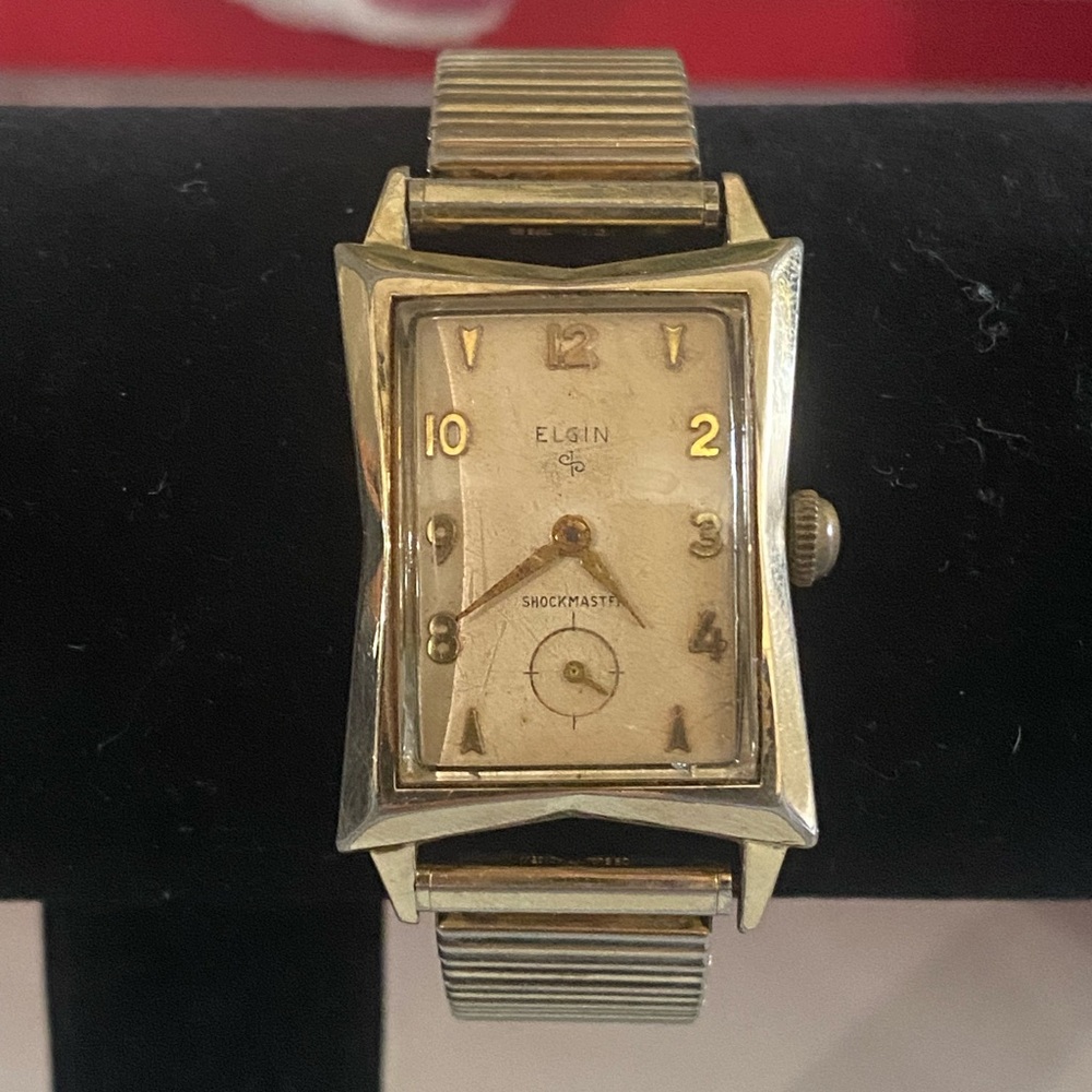 Men's Vintage Elgin 10k Gold Rolled 674 Durapower Watch